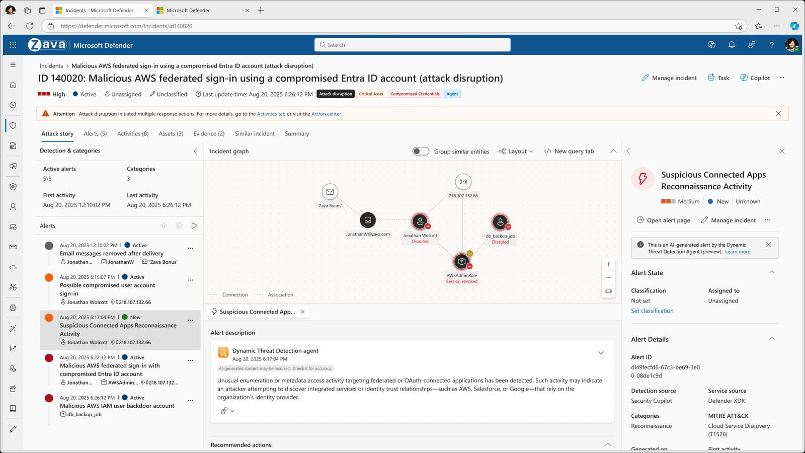 Dynamic Threat Detection Agent — 통합 활동 그래프